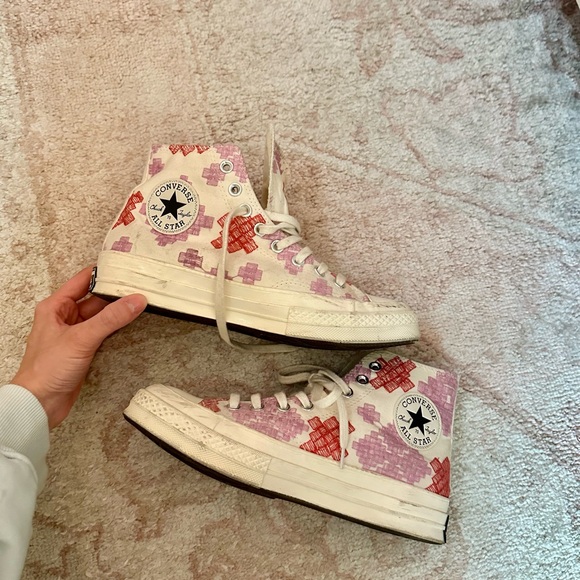 Converse Chuck 70 High Bright Embroidery Pink and Red ❤️🩷 - Picture 3 of 6